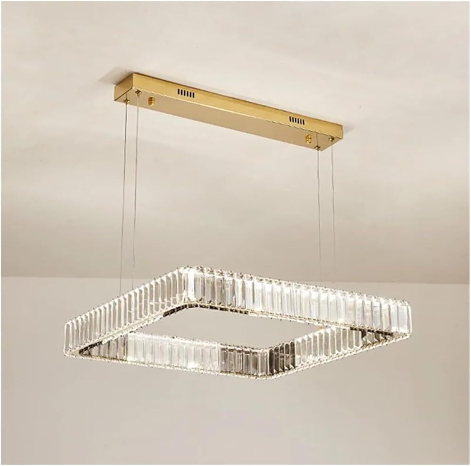 FZQSXAZU Pendant Light Ceiling Shade Modern Dimmable Crystal Lamp for Living Room Bedroom Suspend Decor Chandeliers(80cm)
