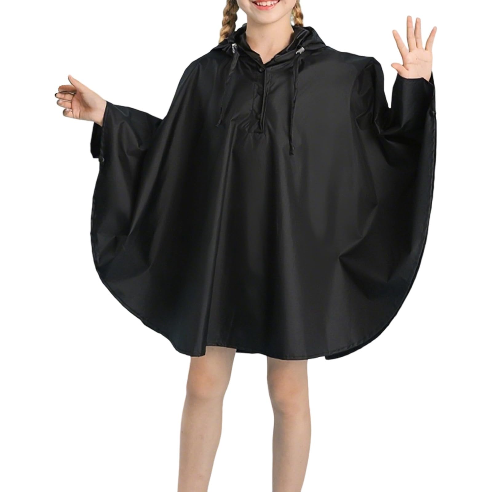 Manteau de Pluie Enfant, Imperméable léger pour Filles vêtement de Pluie idéal pour Aventures Loisirs école et Jeux en Plein air élégant et Fonctionnel pour Enfants de 3 à 14 Ans