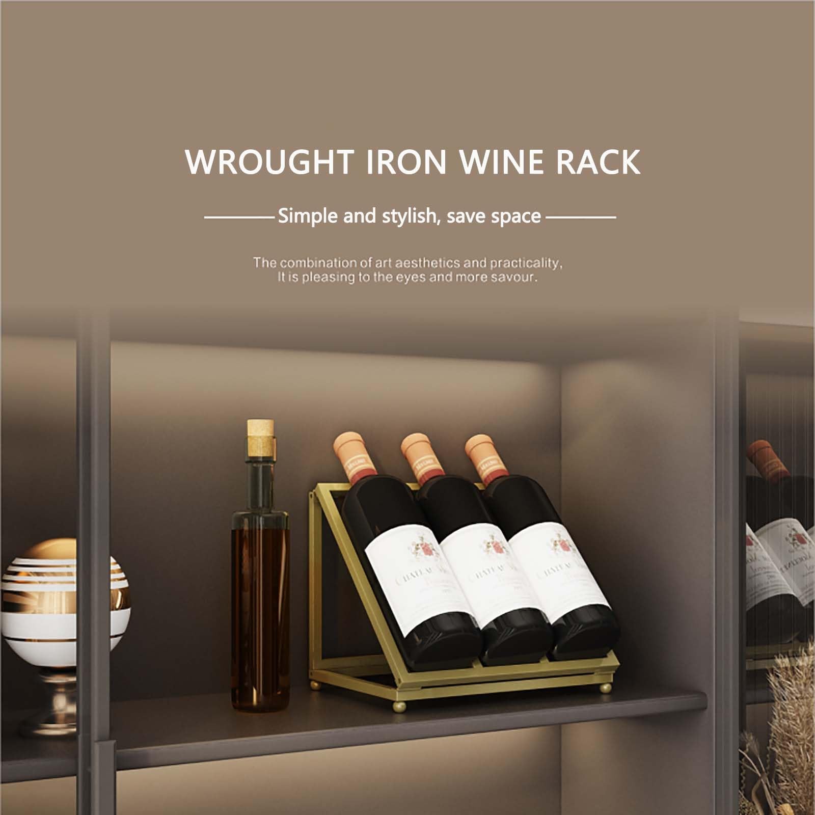 Wine Cabinet With Storage Modern Metal Wall Mounted Wall Mounted