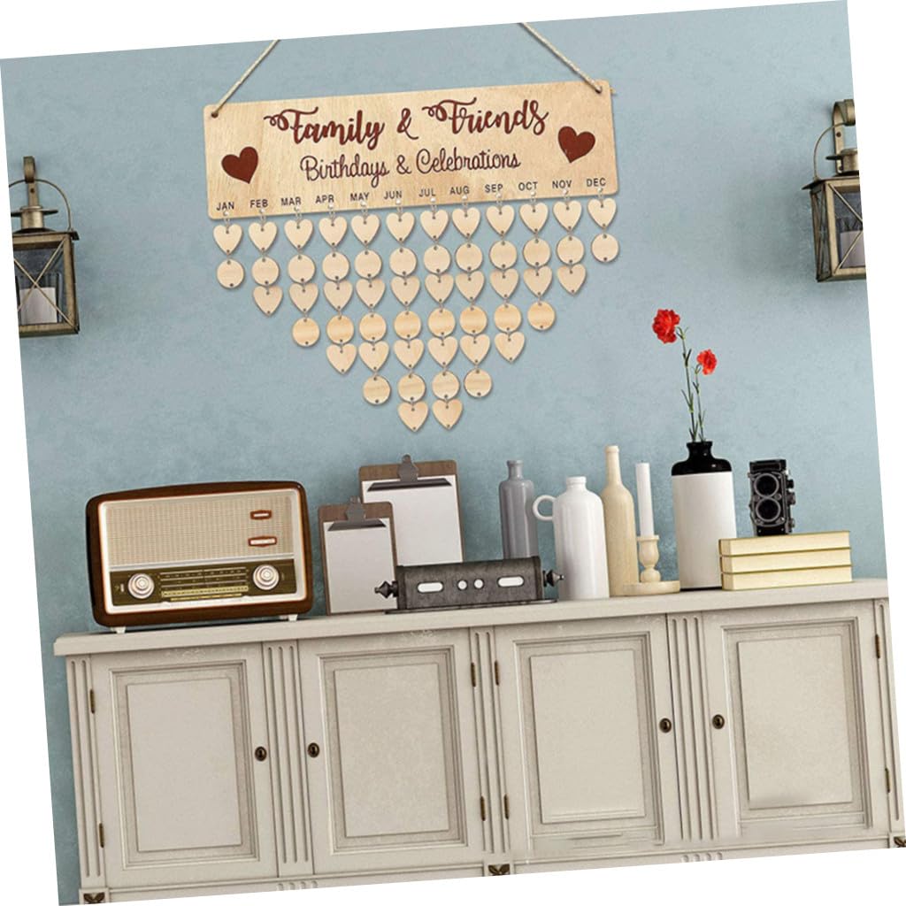 Didiseaon 2sets Calendario Per Compleanni Decorazione Murale Per Famiglia Facile Da Installare Design Semplice e Duraturo Per Mamme e Famiglie Numerose