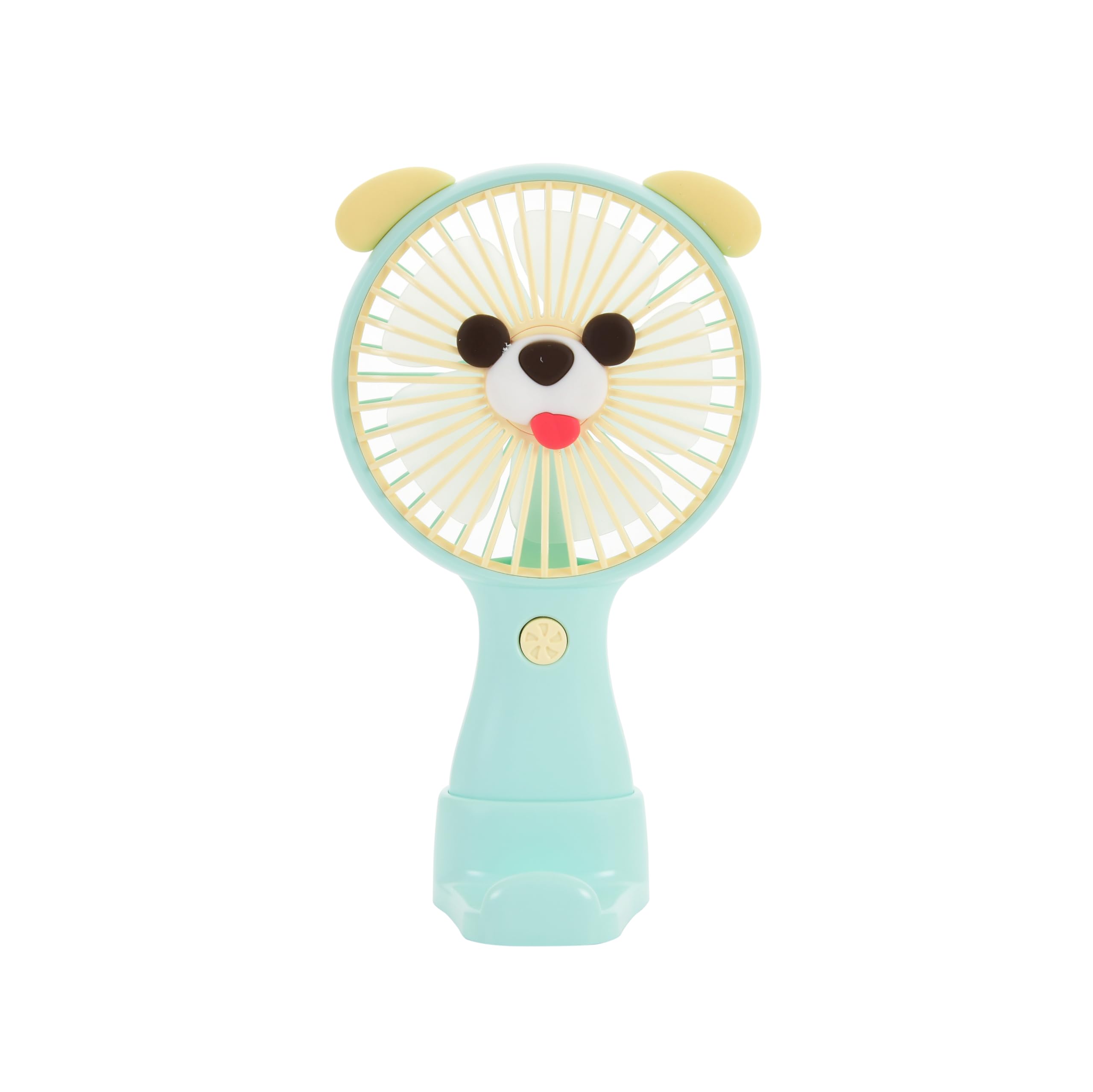 Portable Mini Fan with Panda Design, USB Rechargeable, 3-Speed, Quiet Operation, 17.5cm Height, for Home, Office and Travel (Blue)-image-16