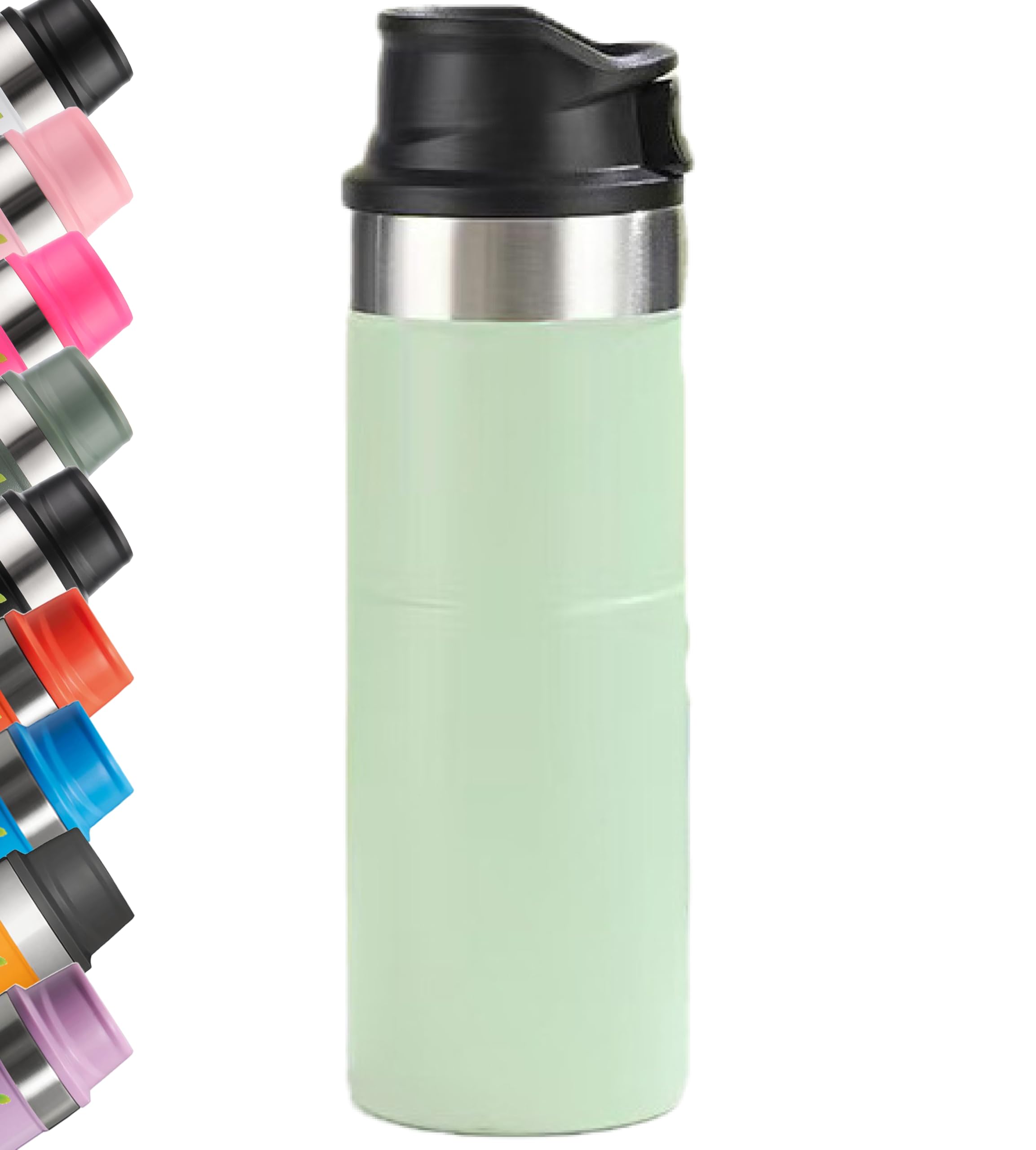 Stainle Trigger Action Travel Mug Stainle Cup 17oz Water Bottle Therm0s Travel Mug Cup Va…