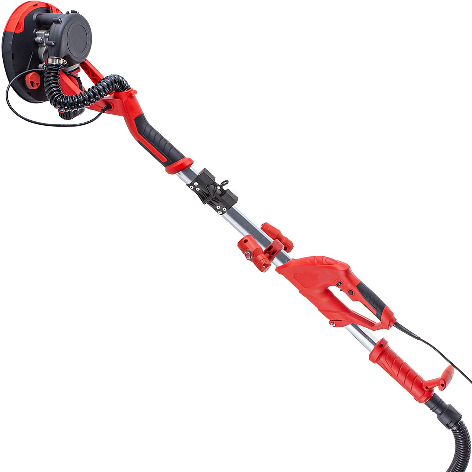 Mophorn VEVOR 850 W Levigatrice a Muro, Lucidatrice per Lavori a Secco, Levigatrice Telescopica per Pareti e Soffitti, Levigatrice a Giraffa, Ideale per Levigare Soffitti e Pareti, Rosso