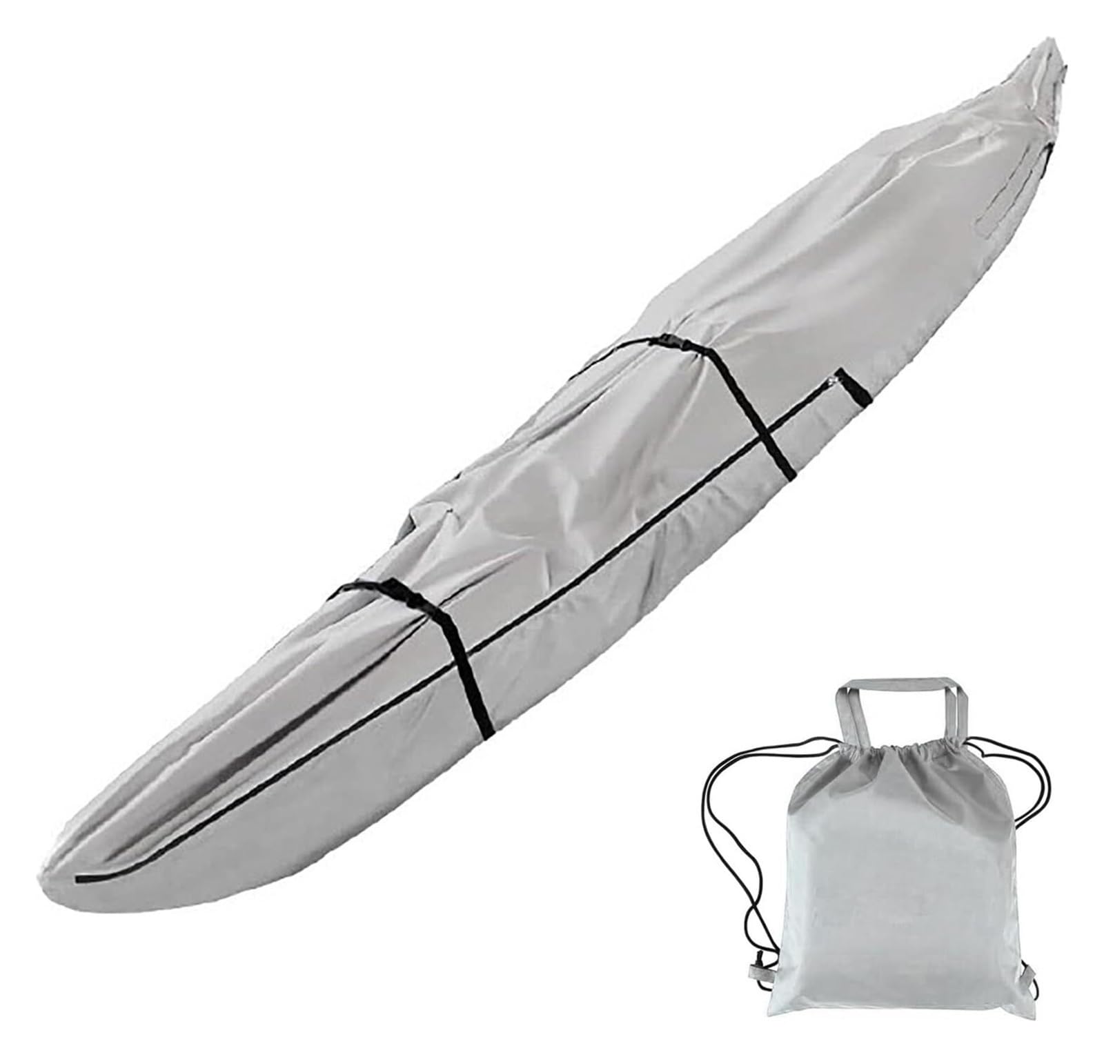 Pokrowiec na kajak i canoe, Kajakowa deska do wiosłowania do kajaka Pokrowiec do przechowywania łodzi rybackich Wielokolorowy, wiele rozmiarów(Grey,10ft)