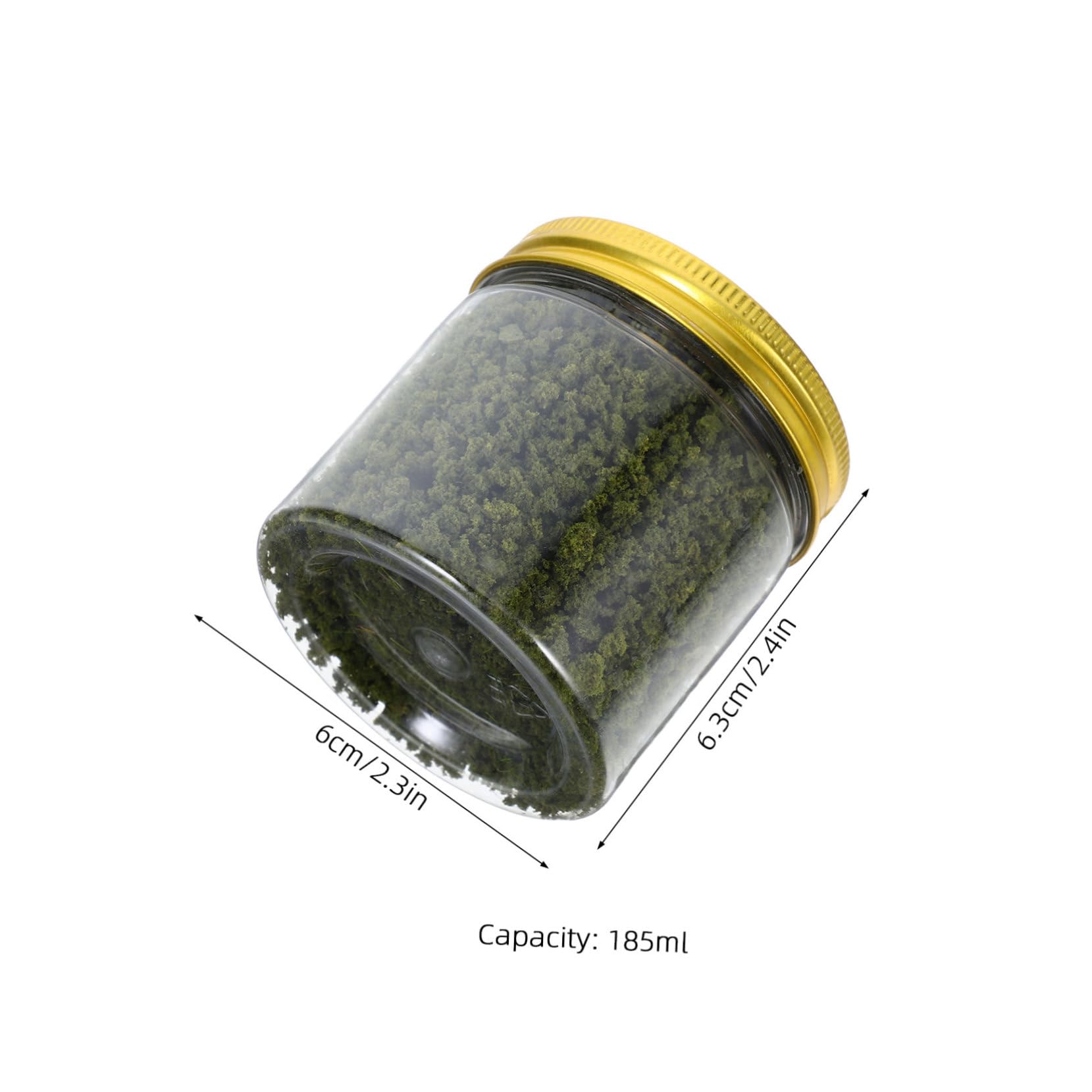 BEBEMOKO Static Grass Coarse Particle Bushy Powder Scenery Basing Material Miniature Landscape Grass for Model Trains