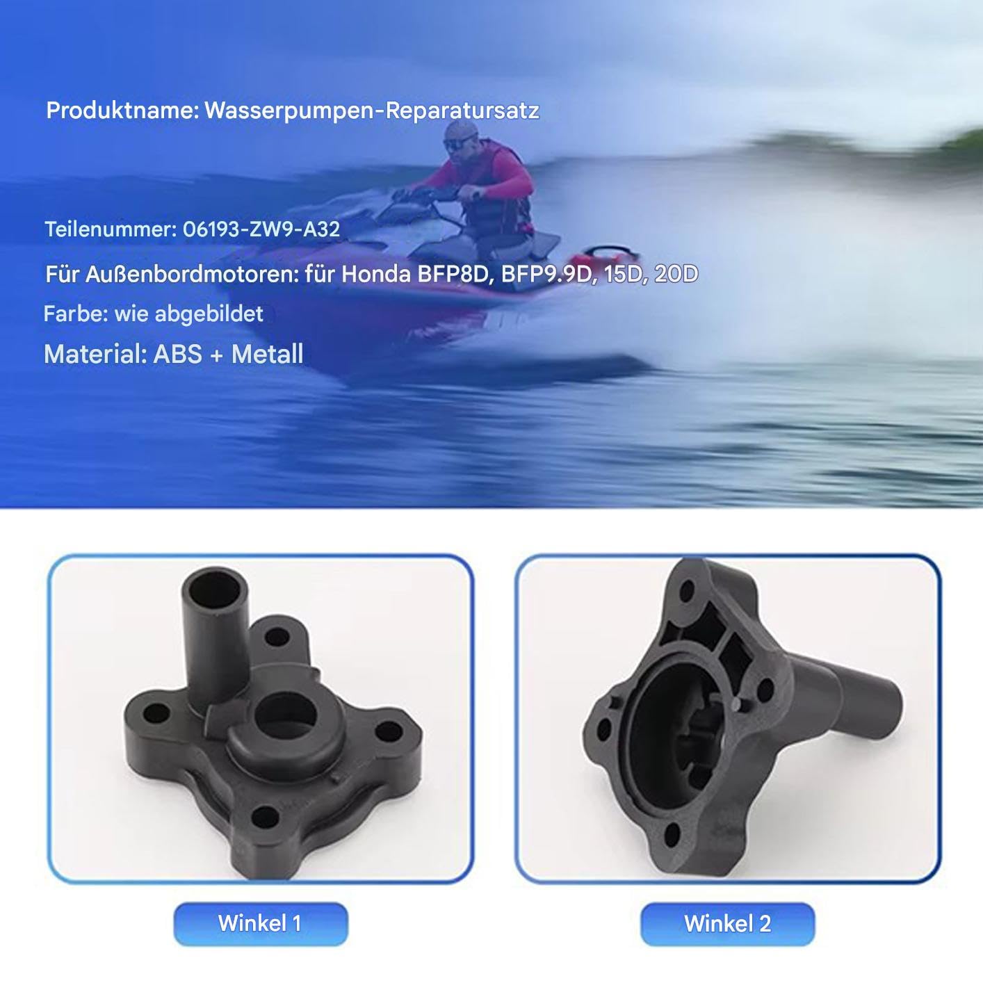 Kit di Riparazione per La Pompa 'Acqua a Barca Preciso Robusto Rapido | Kit di Manutenzione per Pompa Per Officina Fai Da Te Appassionati Di Attività All'Aperto Manutenzione Del Motore