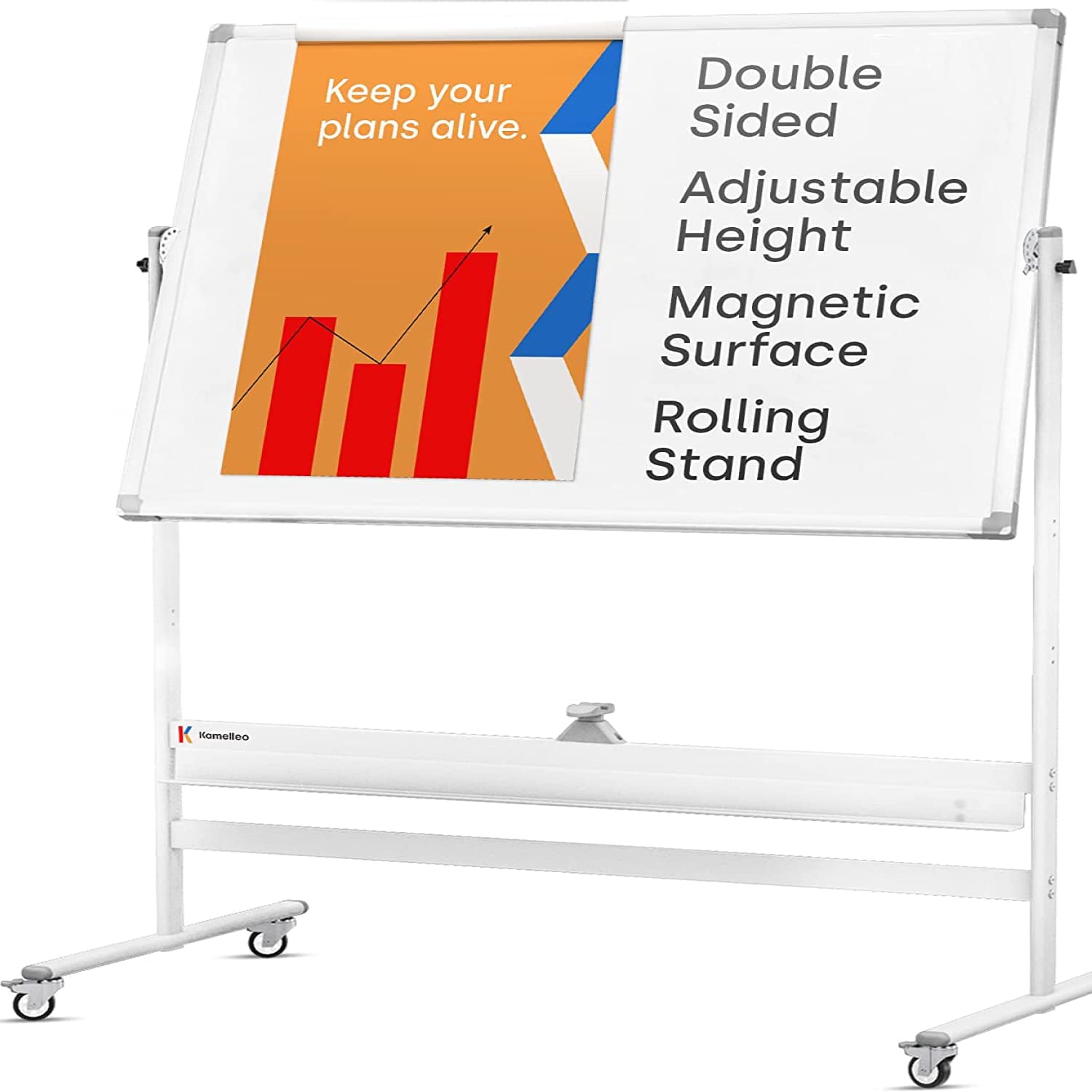 Buy Rolling Whiteboard 48 x 36 Large Portable Dry Erase