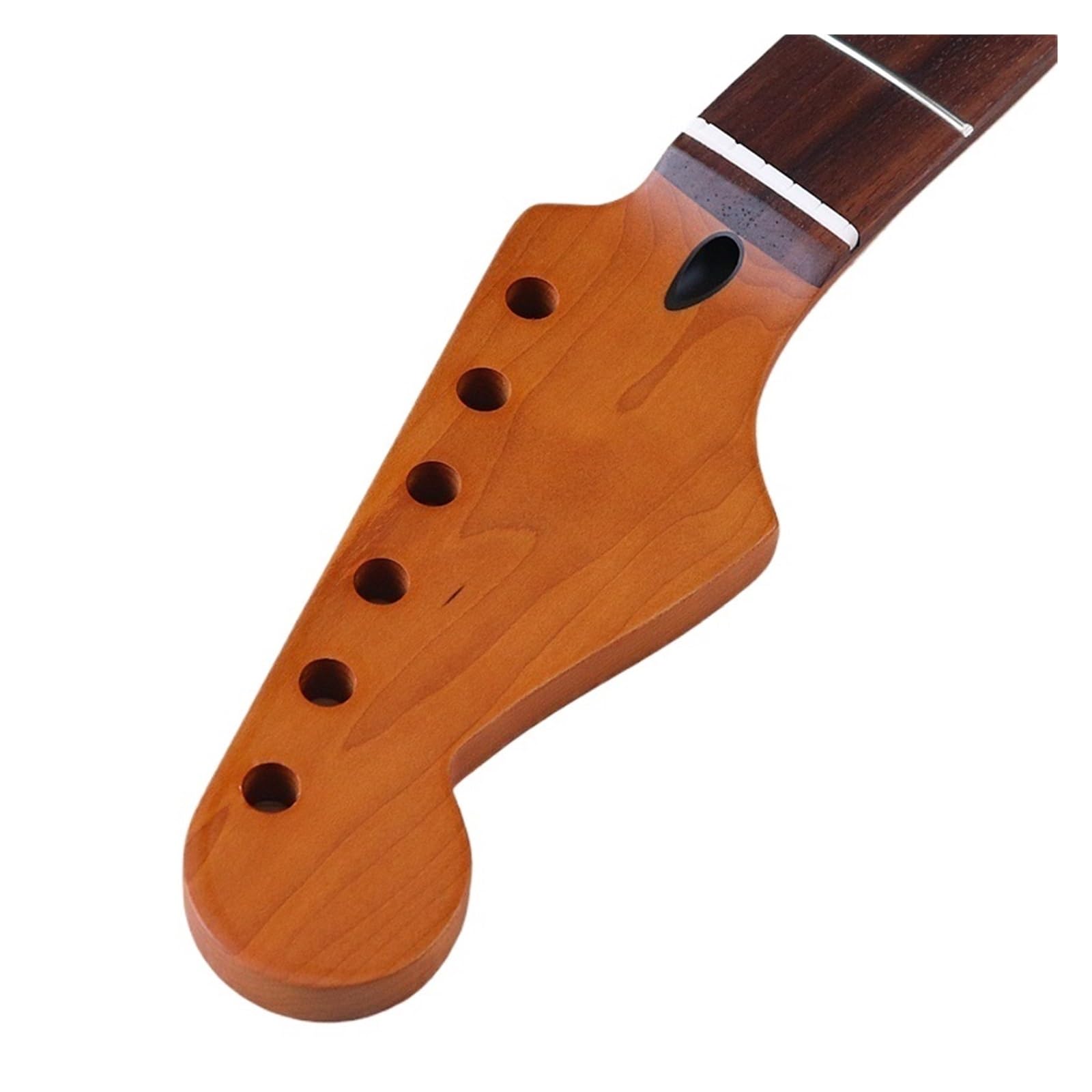 ST Manico for chitarra elettrica Mancino 6 corde 22 tasti Acero tostato Tastiera in palissandro Accessori for chitarra elettrica opaca