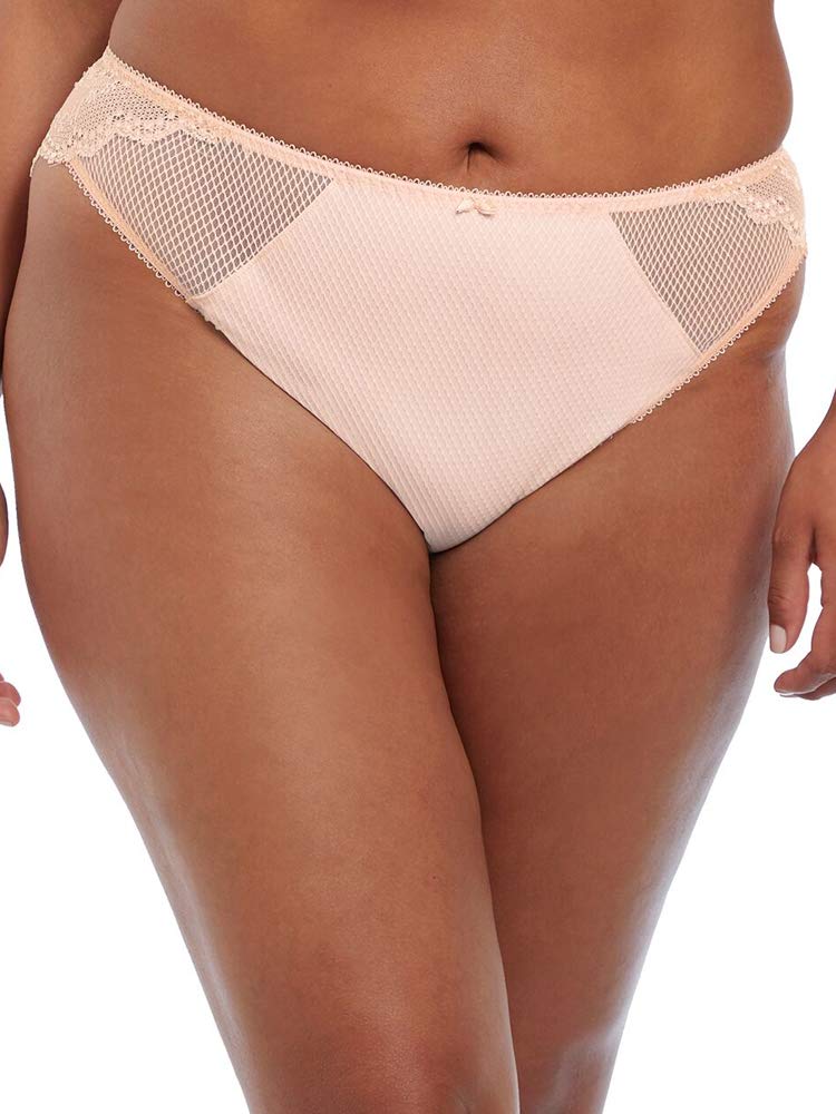 Elomi Women's Plus Size Charley Mid-Rise Brazilian Brief, Ballet Pink, Large