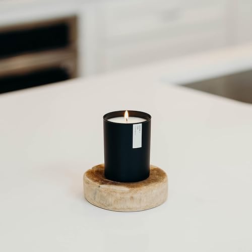 Miniatura 6 de Calyan Wax Co. Aspen & Fog - Vela perfumada de 75 horas de combustión, velas de cera de soja no tóxicas de lujo, vela en tarro negro de larga