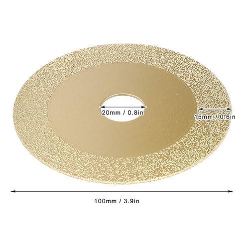 Miniatura 2 de Hoja de sierra de cerámica de malla 60 del 110MM 60, pieza de corte de la rueda de corte de soldadura fuerte plateada hoja de sierra circular para