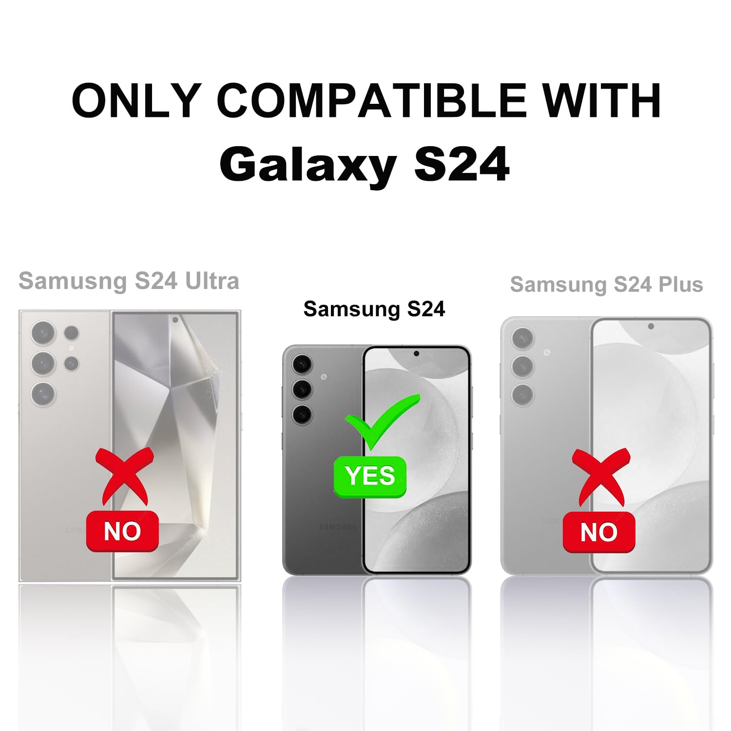 Korecase for Samsung Galaxy S24 Wallet Case with Card Holder,for Galaxy S24 Wallet Case for Girls Women Men,Double Magnetic Back Flip PU Leather Kickstand Cover for Galaxy S24, Purple