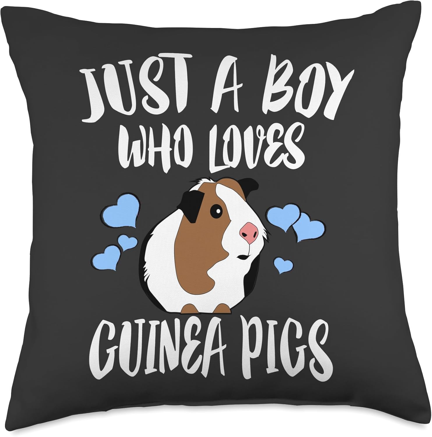 Just A Boy Who Loves Guinea Pigs Throw Pillow