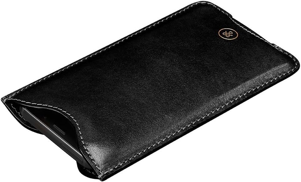 Maxwell Scott - Luxury Leather Cell Phone Case for iPhone XR, iPhone 11, Samsung S10 & Samsung S8 - The Leoni Black