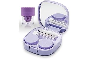 Contact Lens Travel and Care Kit with Solution Bottle Ideal for Colored Lenses
