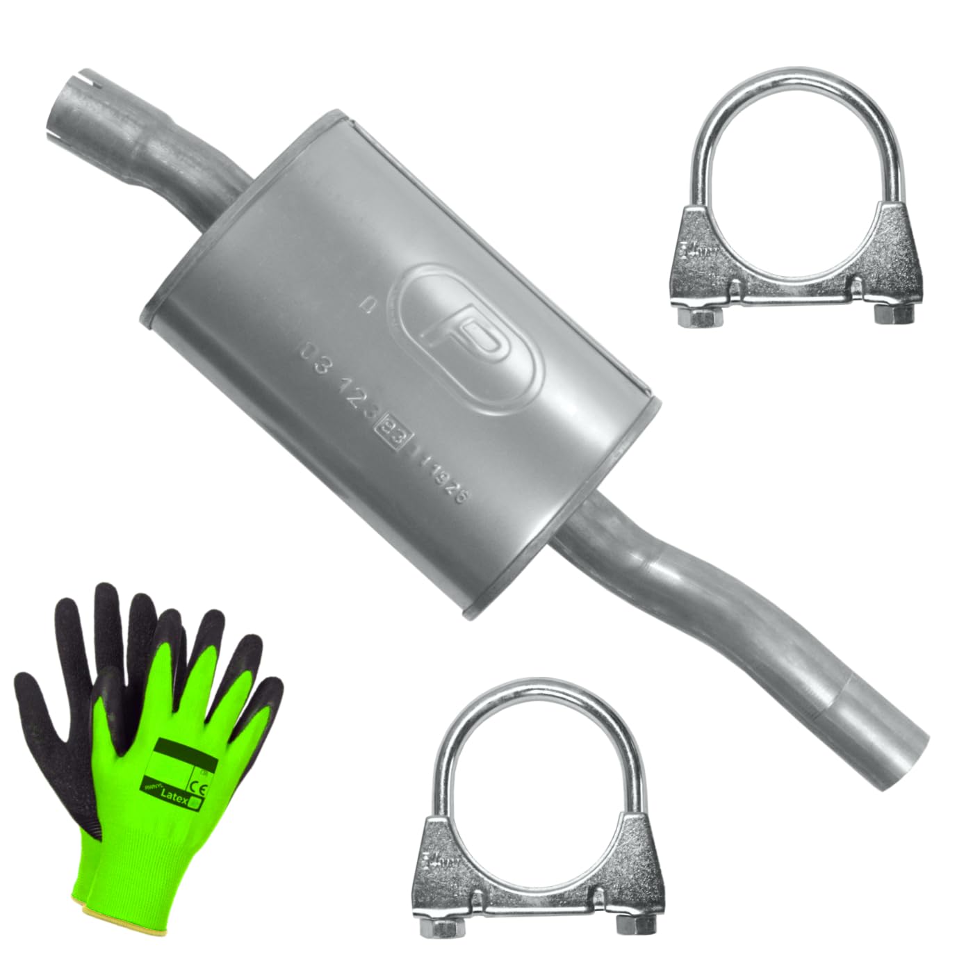 POLMOstrow Auspuff Mitteltopf für BMW 3er E46 1.9 Stufenheck, Kombi Touring, Coupe 1998-09.2002
