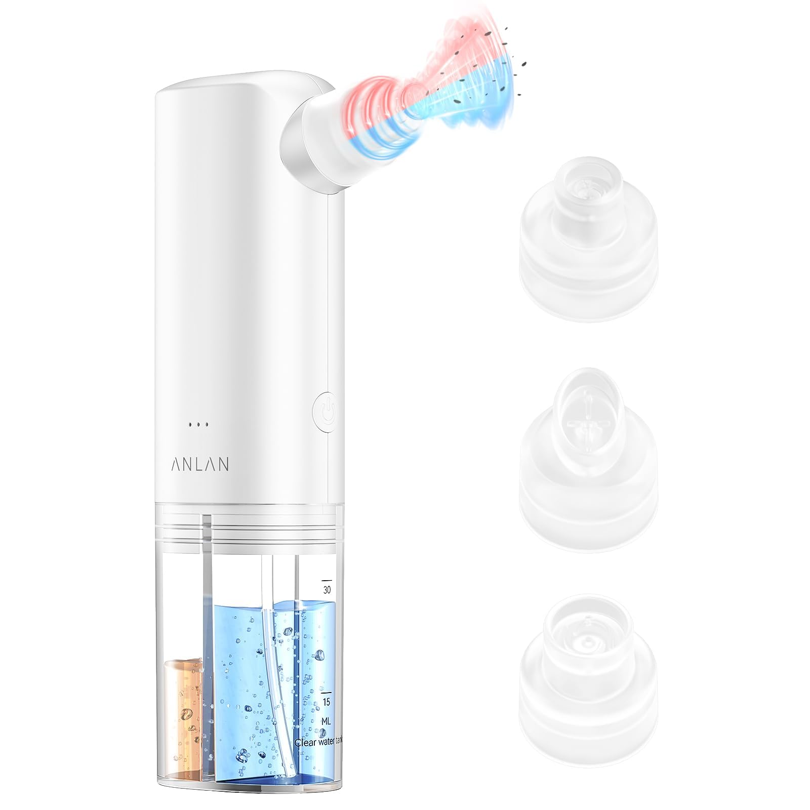 Extracteur De Points Noirs Avec 4 Cuillères à Comédons - Aspirateur Points Noirs