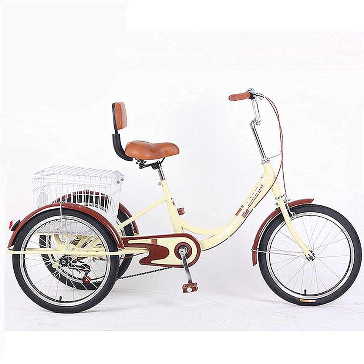 Pedal Adult Tricycle 20 Inch Three Wheel Bike Cruiser Trike Three Wheel Bike Cruiser Trike For Men Women Seniors Outdoor Activities
