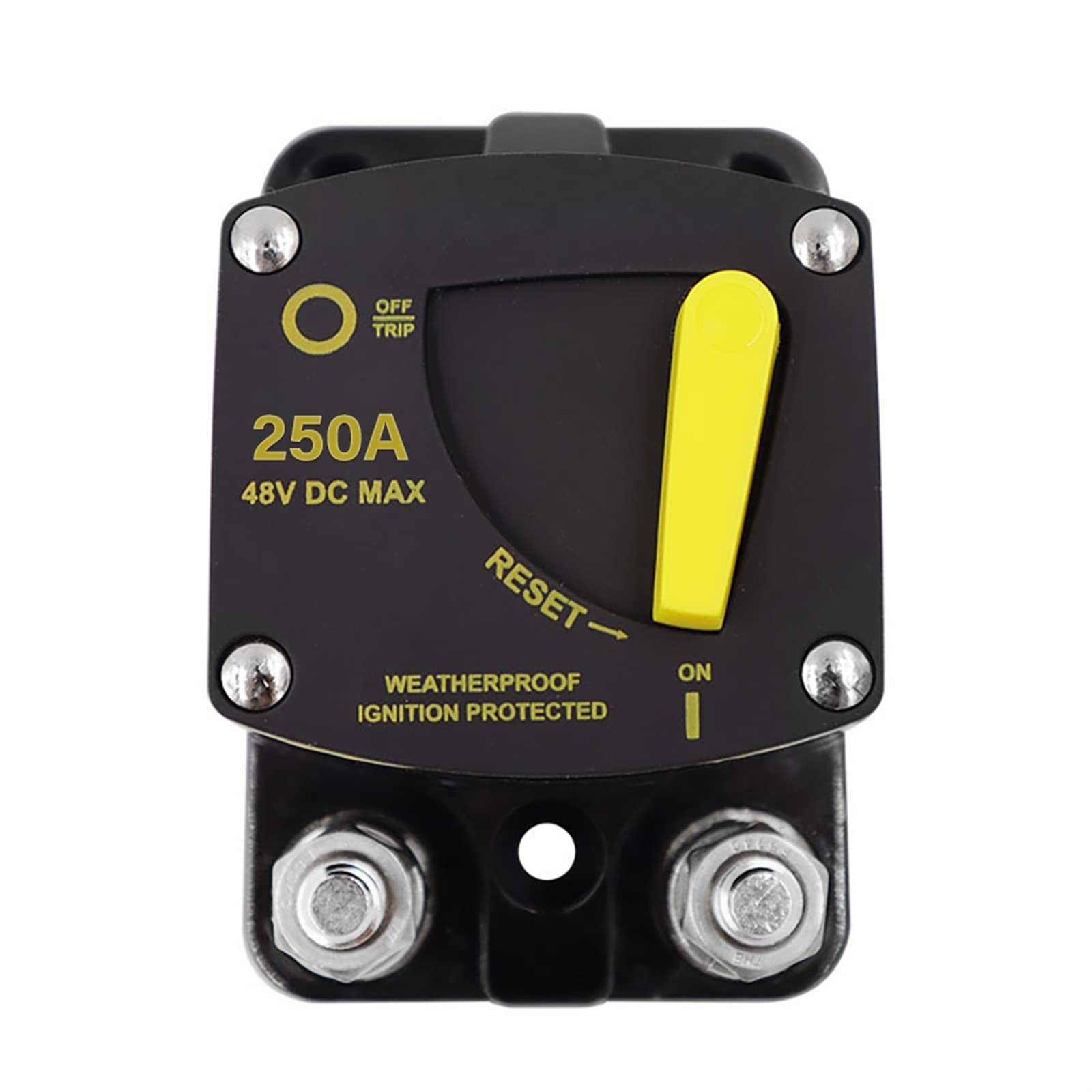 LHNBGTUIW 50A 60A 80A 100A 150A 200A 250A 300A AMP Circuit Breaker Fuse Reset 12-48V DC Car Audio Amplifier Waterproof 2022(25v)