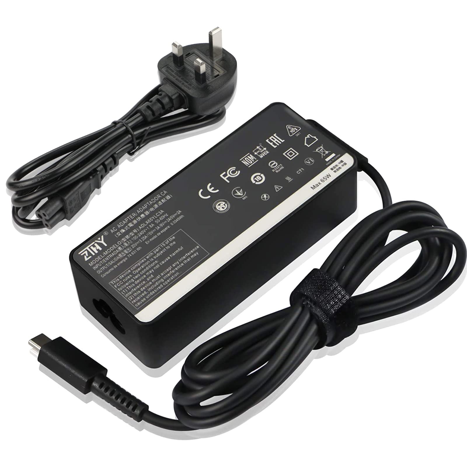 65W 45W USB-C Type C Charger for Lenovo Chromebook 100e 300e 500e C330 S330 ThinkPad T470 T470S T480 T480S T490 T490 T495 IdeaPad Yoga 720 730 910 920 C630 C930 C940 GX20P92530 AC Adapter Power Supply