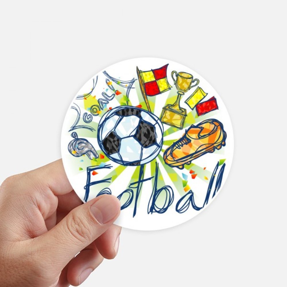Autocollants ronde de football 8Pcs pour deco chambre enfant et ado