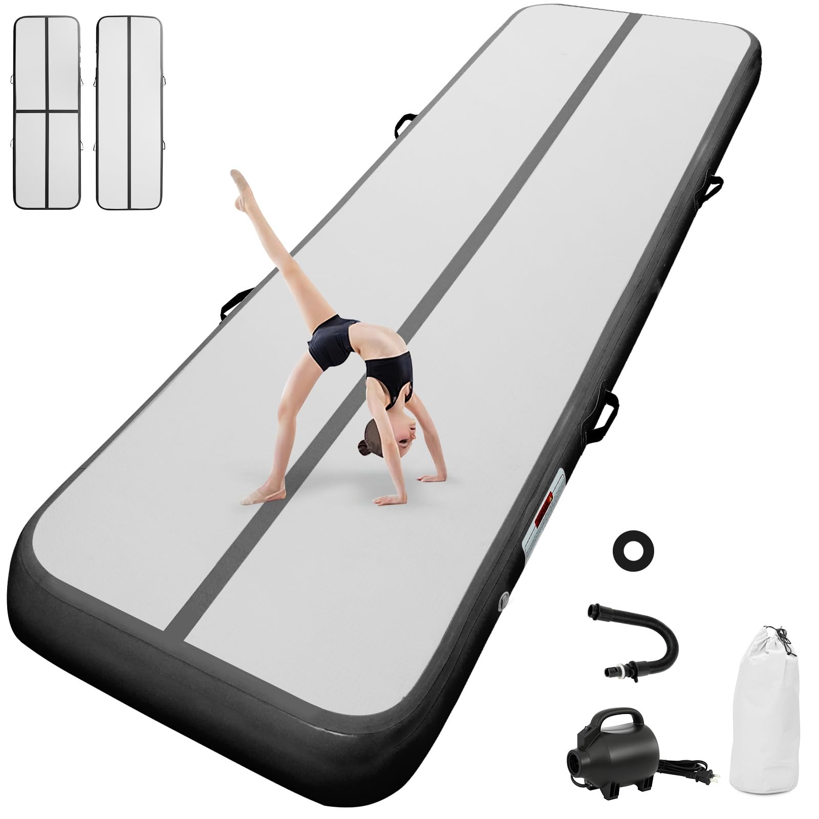 airtrack matte mit elektrischer Luftpumpe 10CM/20CM hoch 2M/3/4M/5M/6M Tumbling Matten Aufblasbare turnmatte Matte gymnastikmatte Yogamatte Camping Trainingsmatte