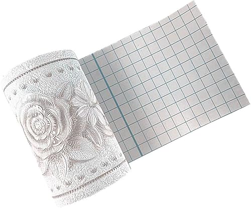 Miniatura 4 de Simplemuji - Borde autoadhesivo de 16.4 ft, peonía blanca 3D, impermeable, fácil de aplicar, 4 pulgadas por 16.5 pies