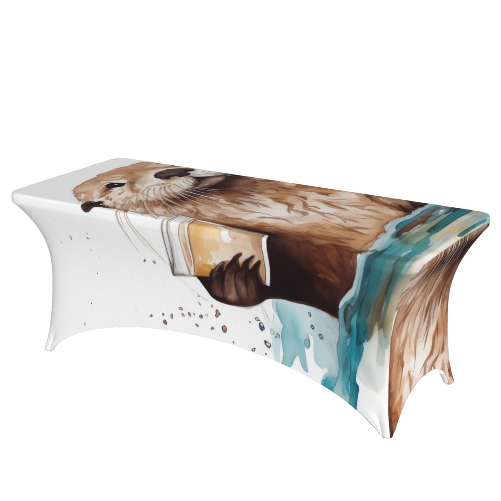 Nappe de table extensible loutre de mer pour décoration de mariage