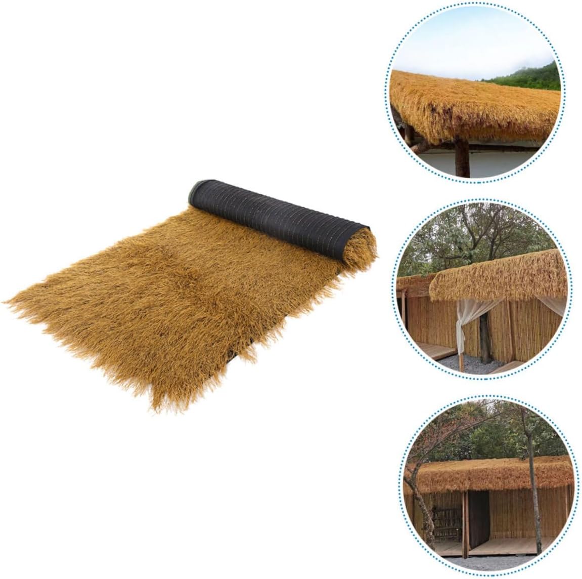 Realistic Fake Thatch Roofing Decor Straw Roof Thatch for Tiki Bar Hut Party Garden Fence Patio DIY Crafts