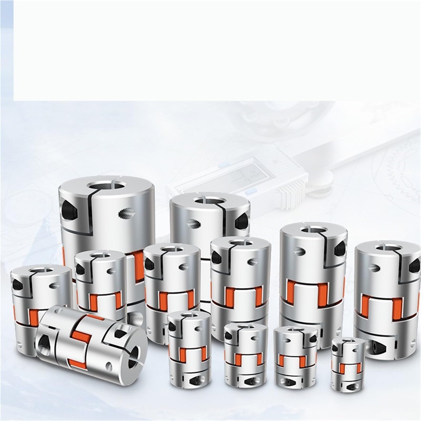 LF deux mâchoires D25L30 coupleur aluminium prune couplage d'arbre Flexible connecteur de moteur pas à pas CNC 5/6/6.35/8/10/12/12.7/14mm 5x8mm