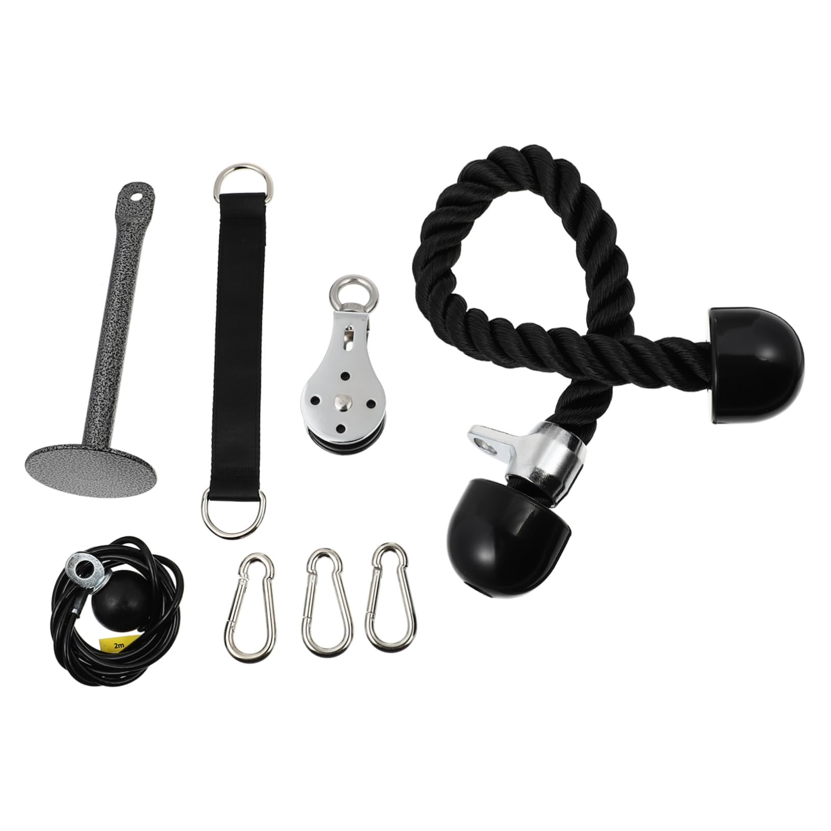 Kisangel Máquina De Pull-Down para Entrenamiento De Brazos Equipo De Poleas De Elevación Sistema De Poleas para Fuerza Muscular para Ejercicio Casa