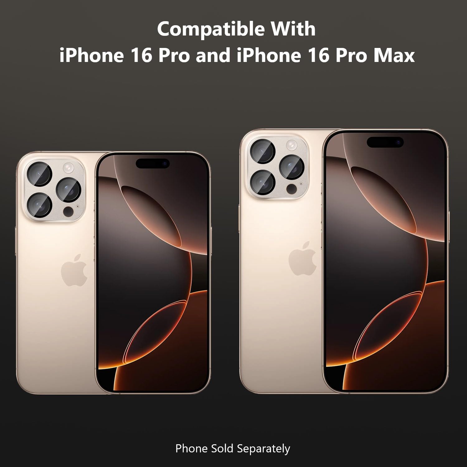 Apple iPhone 16 Pro ジャンク Amazon.com: SAHARA - Ultra-Strong Camera Lens Protector for iPhone