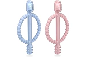 Baby Teething Toys with Easy-Hold Handle for Babies 6-12 Months