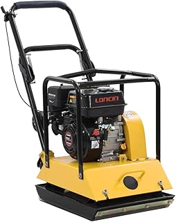 HUANGDANSP Compacteur à Plaque vibrante 196 CC 85 kg 15,5 KN Quincaillerie Outils Compacteurs