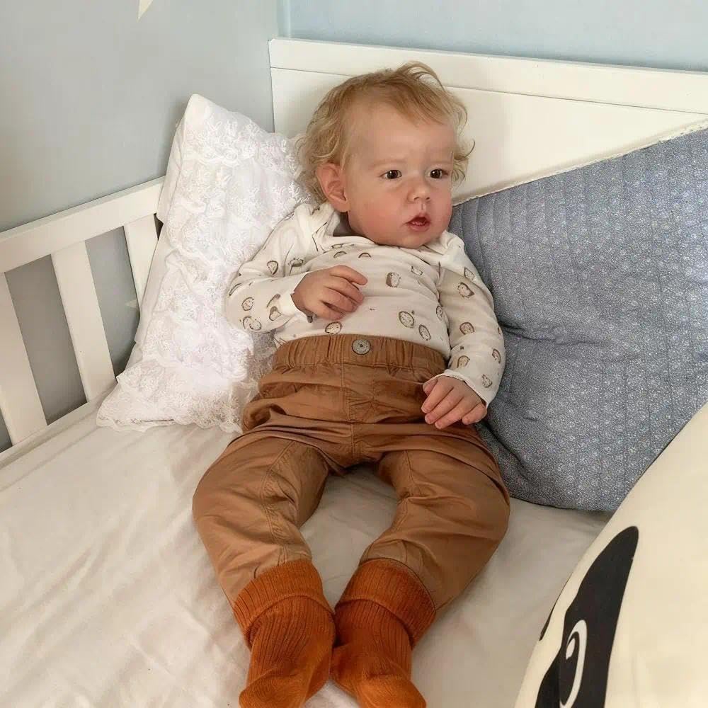 Anano Reborn Baby Lebensecht-50CM Reborn Baby Junge Waschbar Realistisch Puppe Echt Aussieht Baby Reborn Puppen Lebensecht Babypuppen Puppe Echt Wie EIN Baby