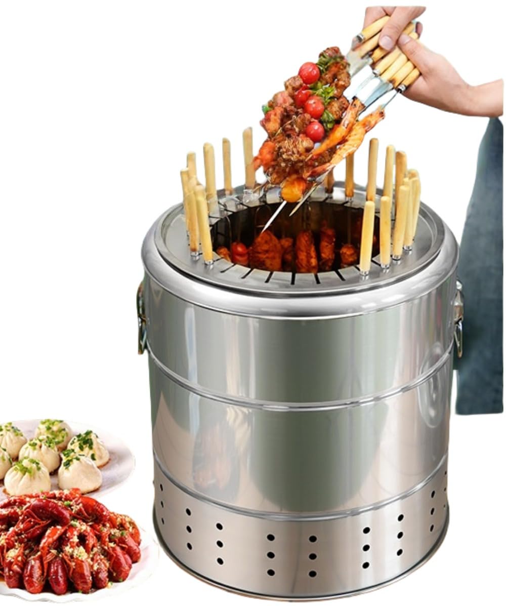 Amazon | TVTハンギンググリル 串焼き 炭焼き カバー付きチャコール