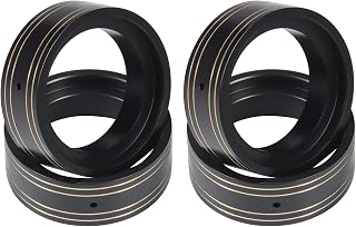 4Pcs TRX4M Brass Wheel Weights 1.3 Beadlock Wheels Bead Lock Rings for 1/18 RC Crawler 1/24 Scale Accessories Axial SCX24 Upgrades