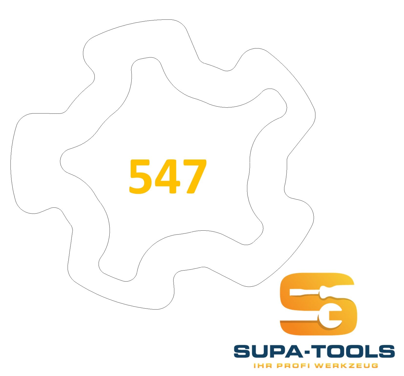 Supa-Tools Original Seat 547 Code G für Seat Cupra Felgenschloss Nuss Felgenschlüssel Radsicherung