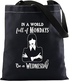 Wednesday Merch Zipper Pouch Horror Movie Lover Gift Wednesday Fans Gift Wednesday Inspired Makeup Bag Morticia Fans Gift (Wednesday tote)