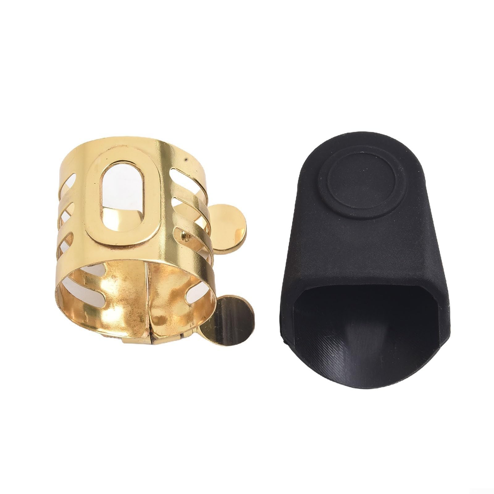 Ligature haute performance pour saxophone et clarinette Support de anche en métal sécurisé et fiable (ALTO SAX), ALTO SAX