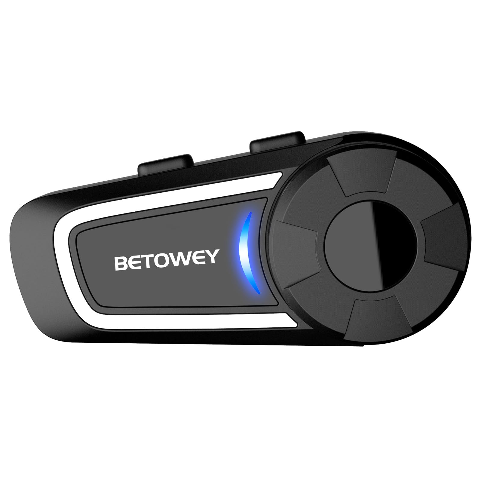 Auricolare Moto, TK-X4 Interfono Moto Di Gruppo Per 6 Persone Con Condivisione Musica, Assistente Vocale, Radio FM, 2 Opzioni Di Microfono (Singolo)