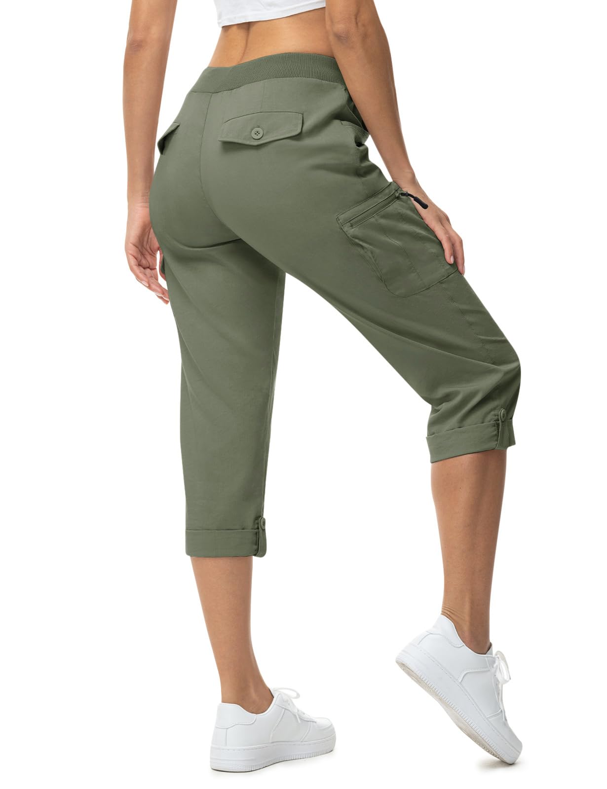 TBMPOY Women's Cargo Hiking Capris Pants