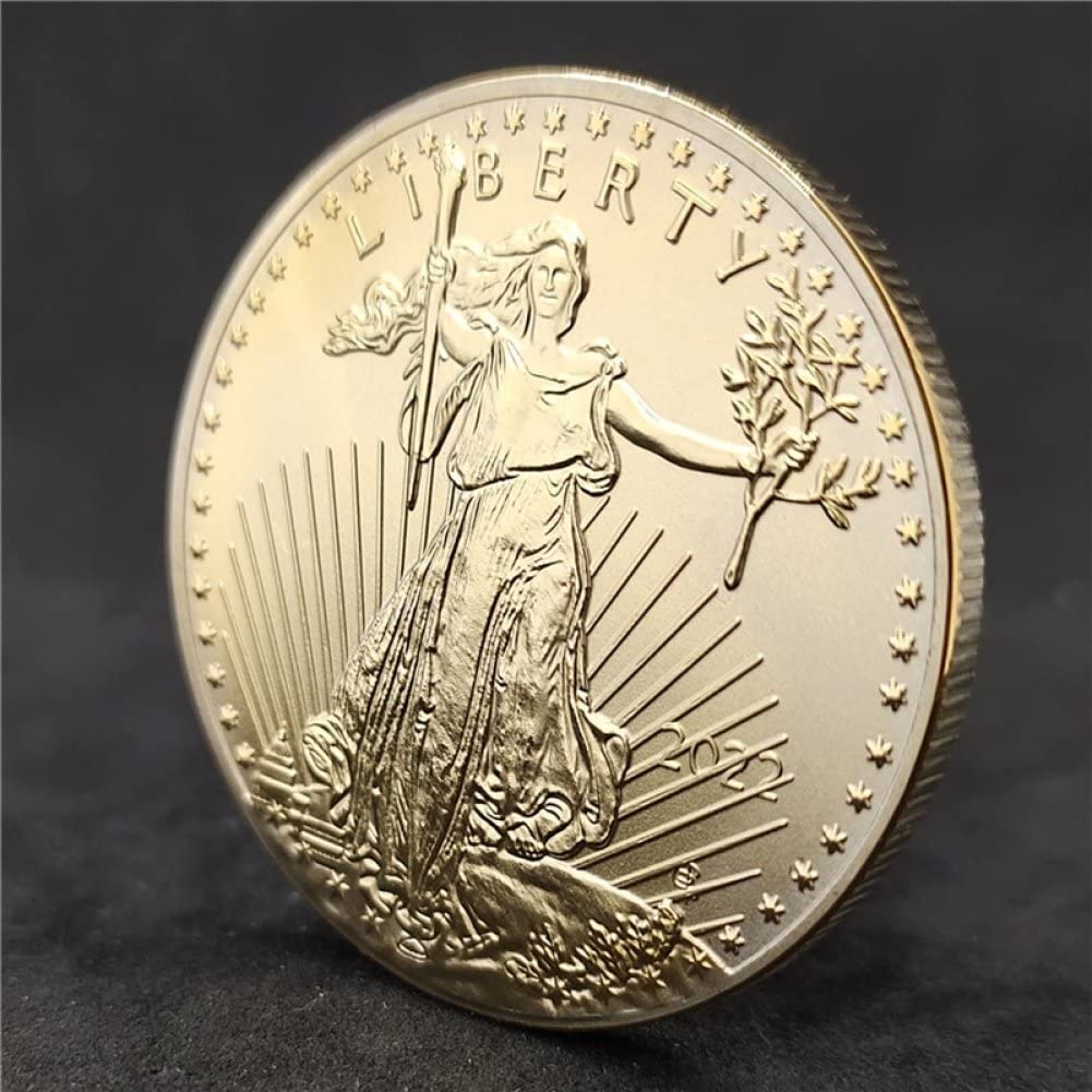 Moneta Antica della Statua della libertà 2022 USA Liberty Eagle Moneta Un Dollaro Monete Commemorative Monete Collezione Americane Decorazioni per Casa