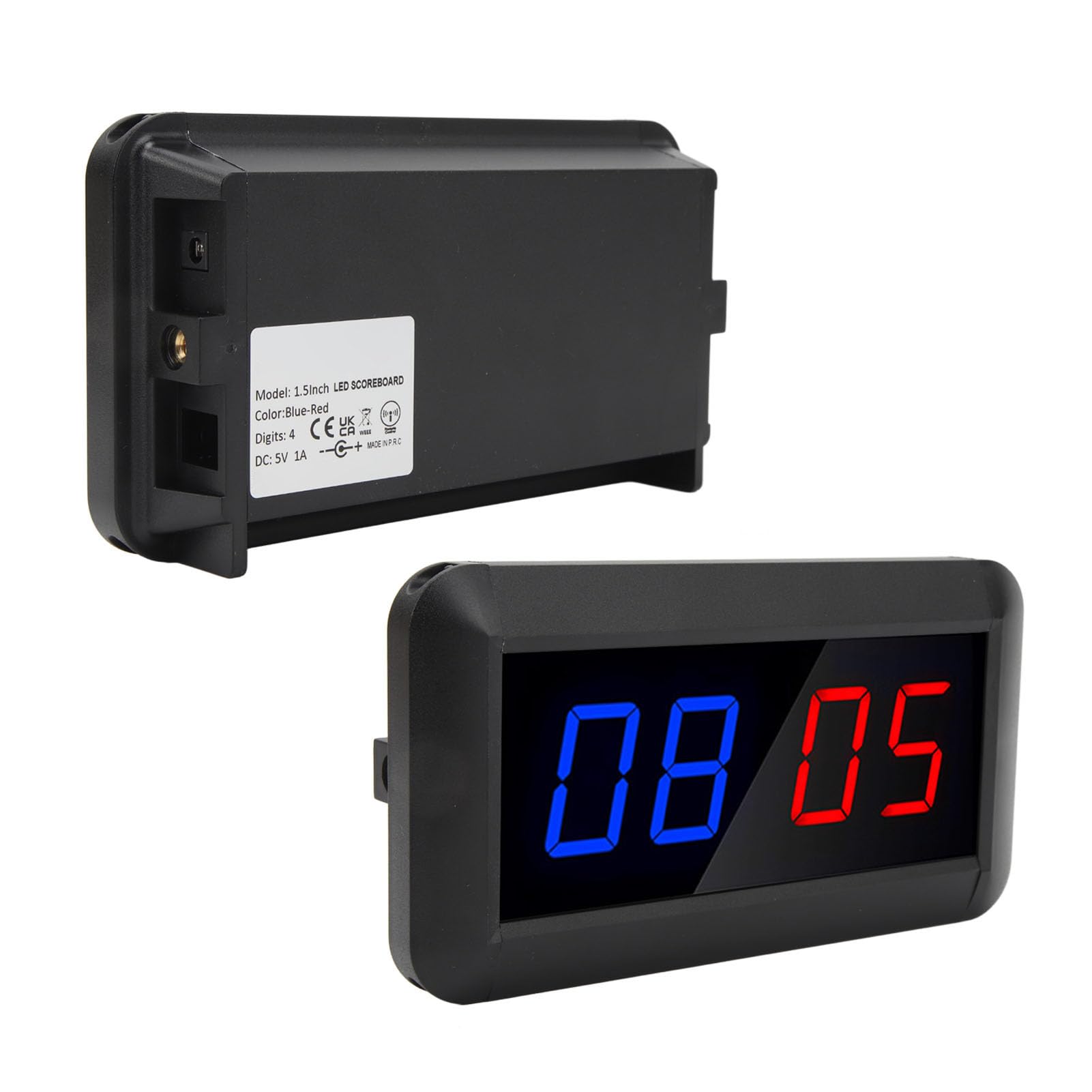 HERCHR Digitale Anzeigetafel, Elektronische Anzeigetafel, Tragbarer LED-Digital-Score-Keeper, Tragbare Tisch-Kerntafel Für Indoor-Spiele, Basketball