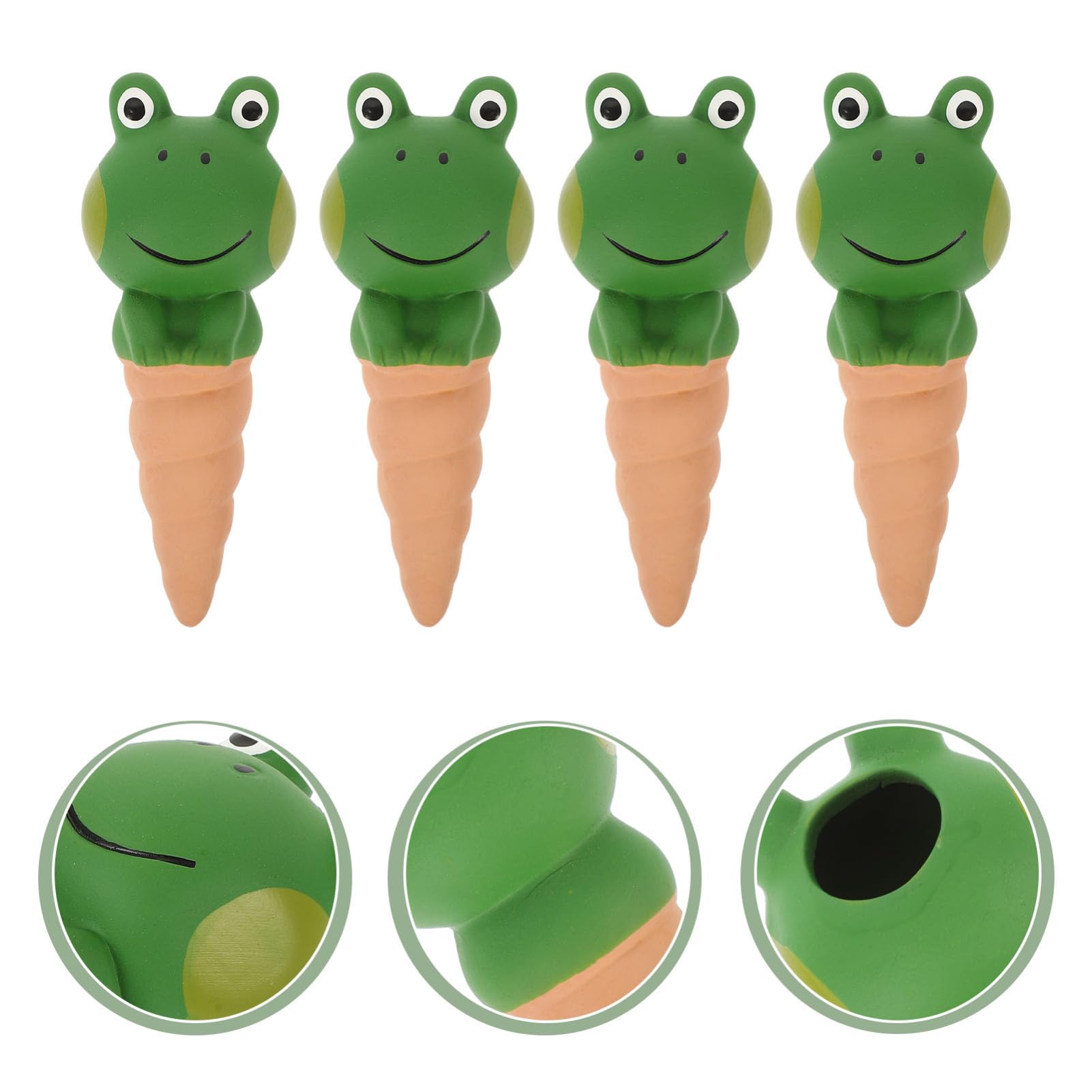 Hemobllo 4pièces Globes Arrosage pour Plantes Forme De Grenouille Arroseurs Automatiques à Picots pour Intérieur Et Extérieur