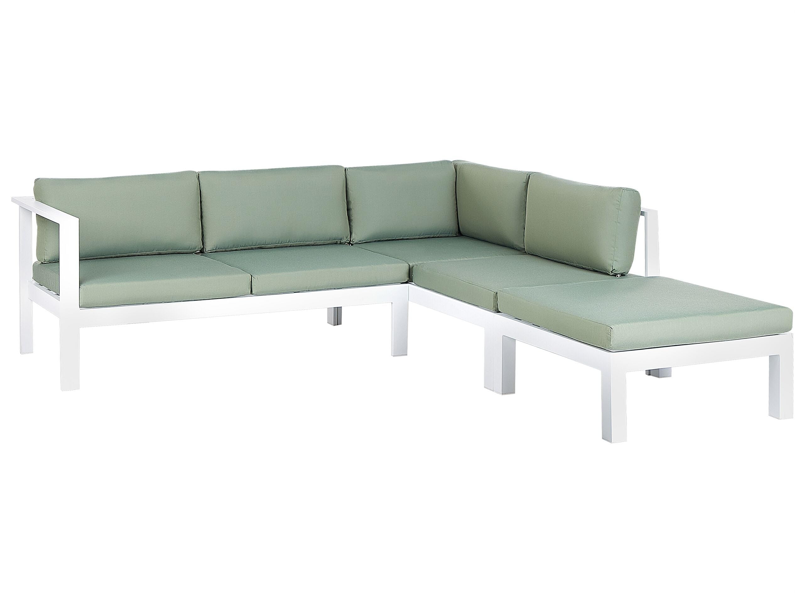 Housses de coussin vert Messina pour salon extérieur résistantes aux UV