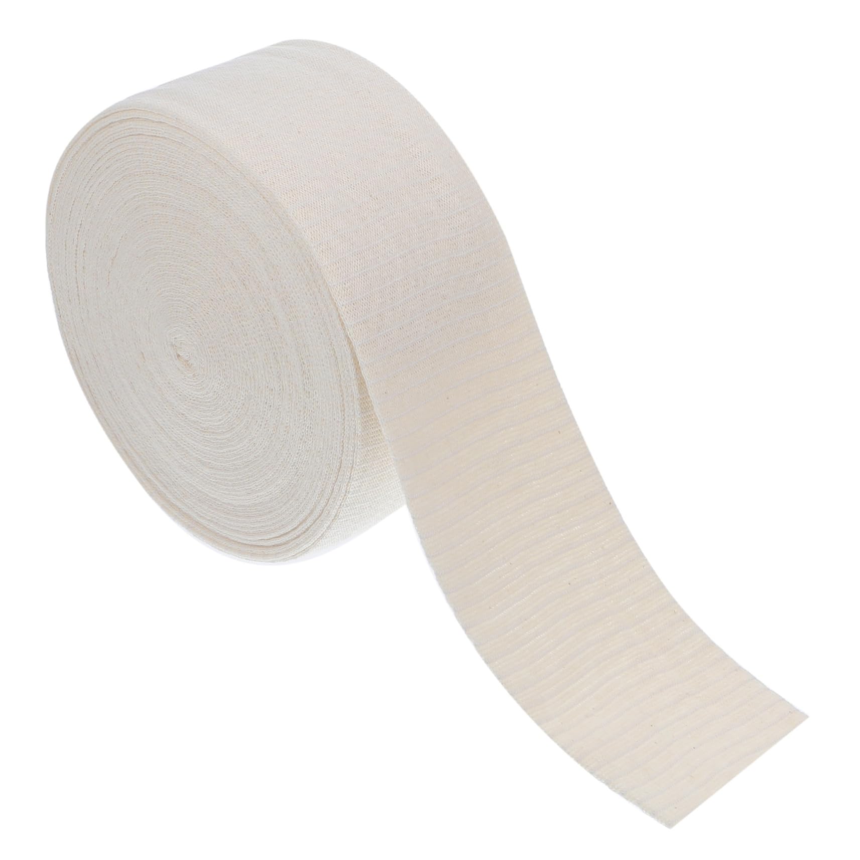 1 Roll Plaster Socks Self Support Breathable Tubular Netting Stretchy Cotton Stockinette Cotton Tubular Tubular Stockinette Beige Didiseaon