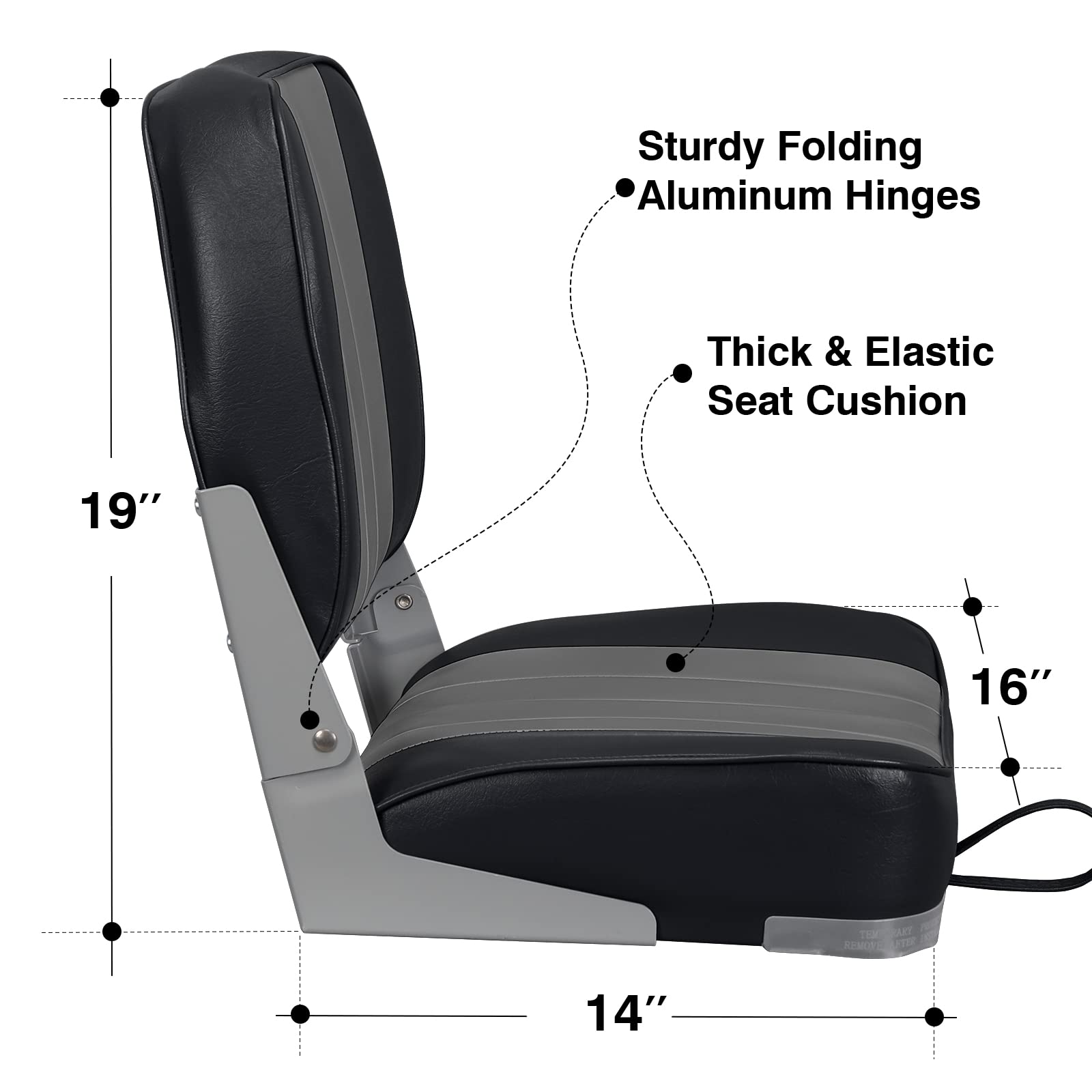Amazon | Leader Accessories 1組 ローバック折りたたみ式釣りボート