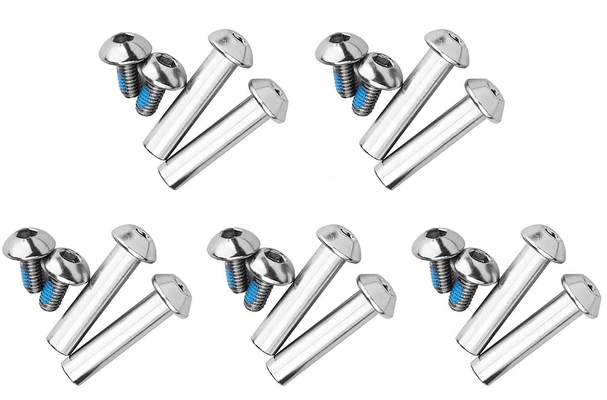 Mountain Bike Shock Absorber Screw 21-86MM Bike Full Suspension Absorber Bolts Rear Shock Screws 2/4/10 PCS M8 Steel Strong Screws for E-bike,Scooter,Folding Bike (10PCS,40mm)