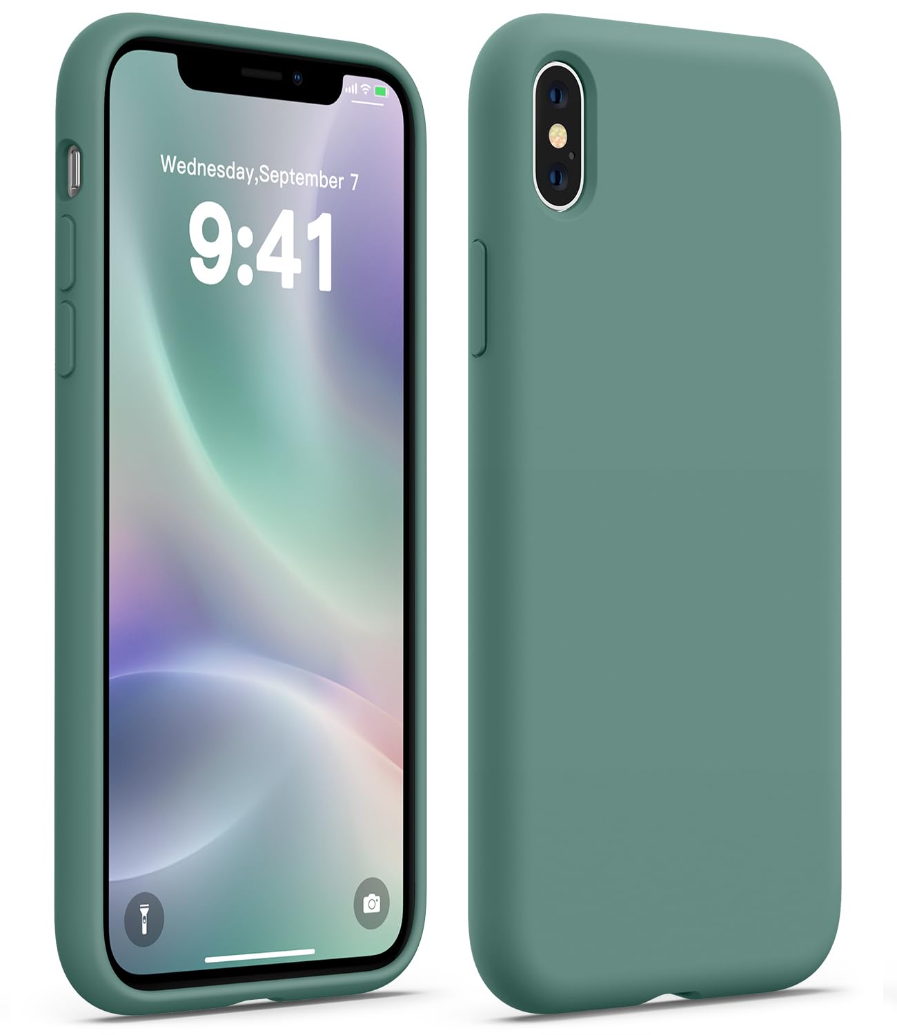 AOTESIER for iPhone Xs Max Phone Case, Military Grade Drop Protection, Premium Soft Liquid Silicone Rubber Full-Body Protective Bumper Case, 6.5 inch,